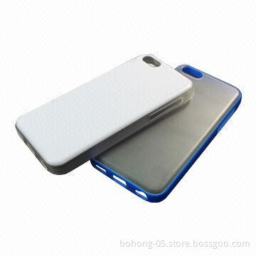 Hybrid Cases for iPhone, Made of TPU and PC, Various Colors Available